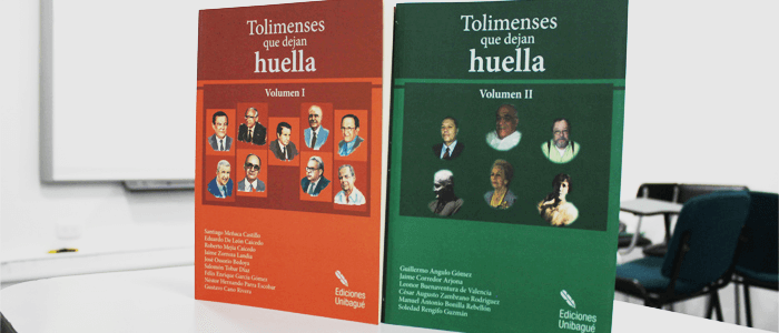 Imagen de libros Tolimenses que dejan huella creados por ediciones Unibagué 